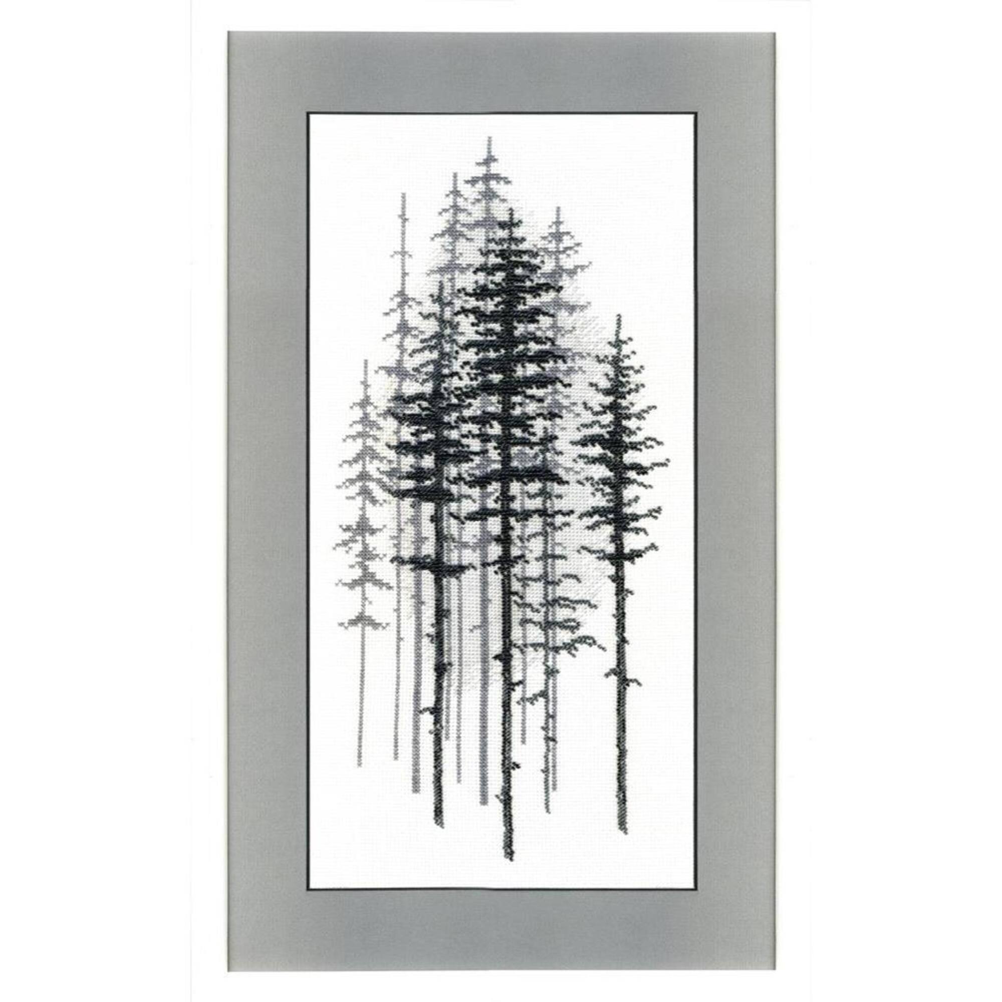Crystal Art Foggy Forest Mixed Technique Stitch Kit